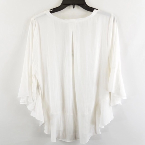 Mela Purdie Frill Bell Tee WhIte - Picture 4 of 7